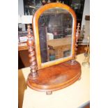 Victorian mahogany swing mirror