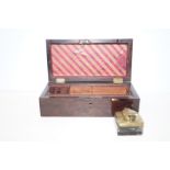 Victorian rosewood travel writing set