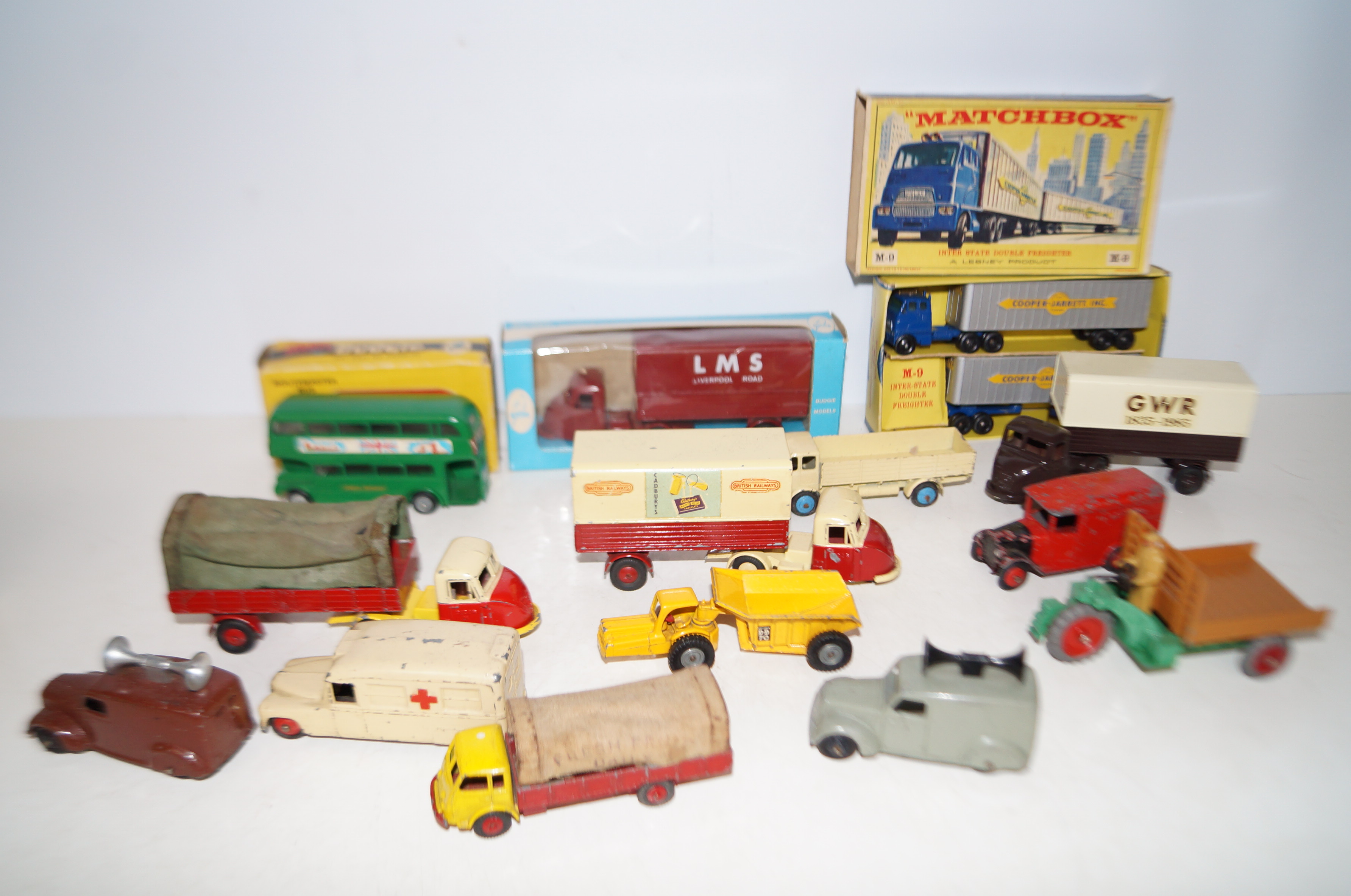 Group of vintage model vehicles to include Scammel