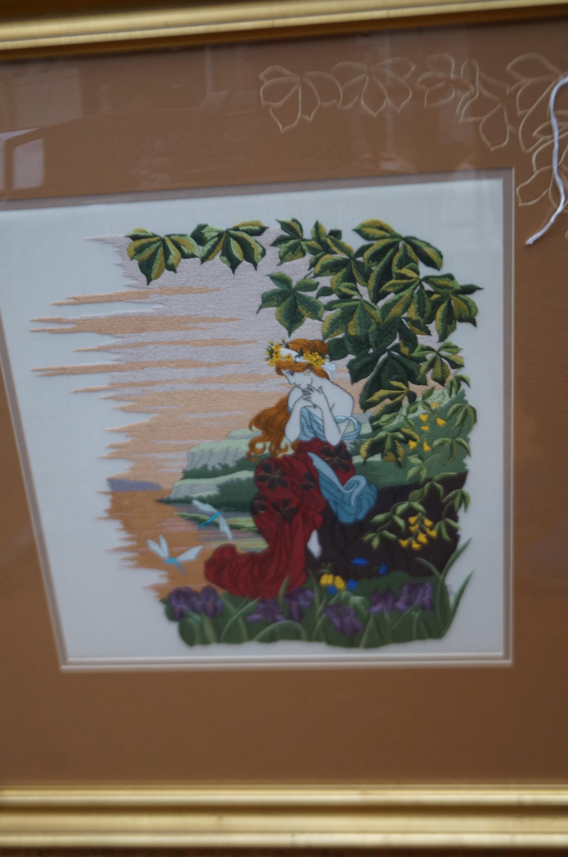 Fine quality framed needlepoint