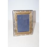 Silver mounted easel back photograph frame, 18cm x
