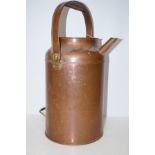 Large copper handled jug. Height 52cm