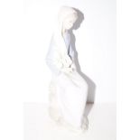 Lladro figure of a lady Height 25 cm