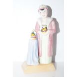 Limited edition manor figure of Clarice Cliff Heig