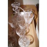 Edinburgh crystal decanter and glasses