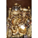 Box of brass ware