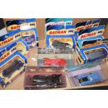 Box of model batman cars