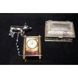 Trinket box novelty bottle opener together with a