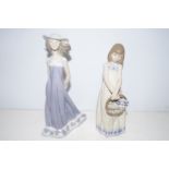 2 Lladro figures Largest 22 cm