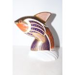 Royal crown derby paperweight Guppy Height 13 cm