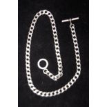Silver curb chain with T-bar Weight 48g