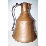 Early large copper jug Height 43 cm