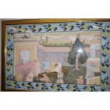 Gilt framed eastern watercolour