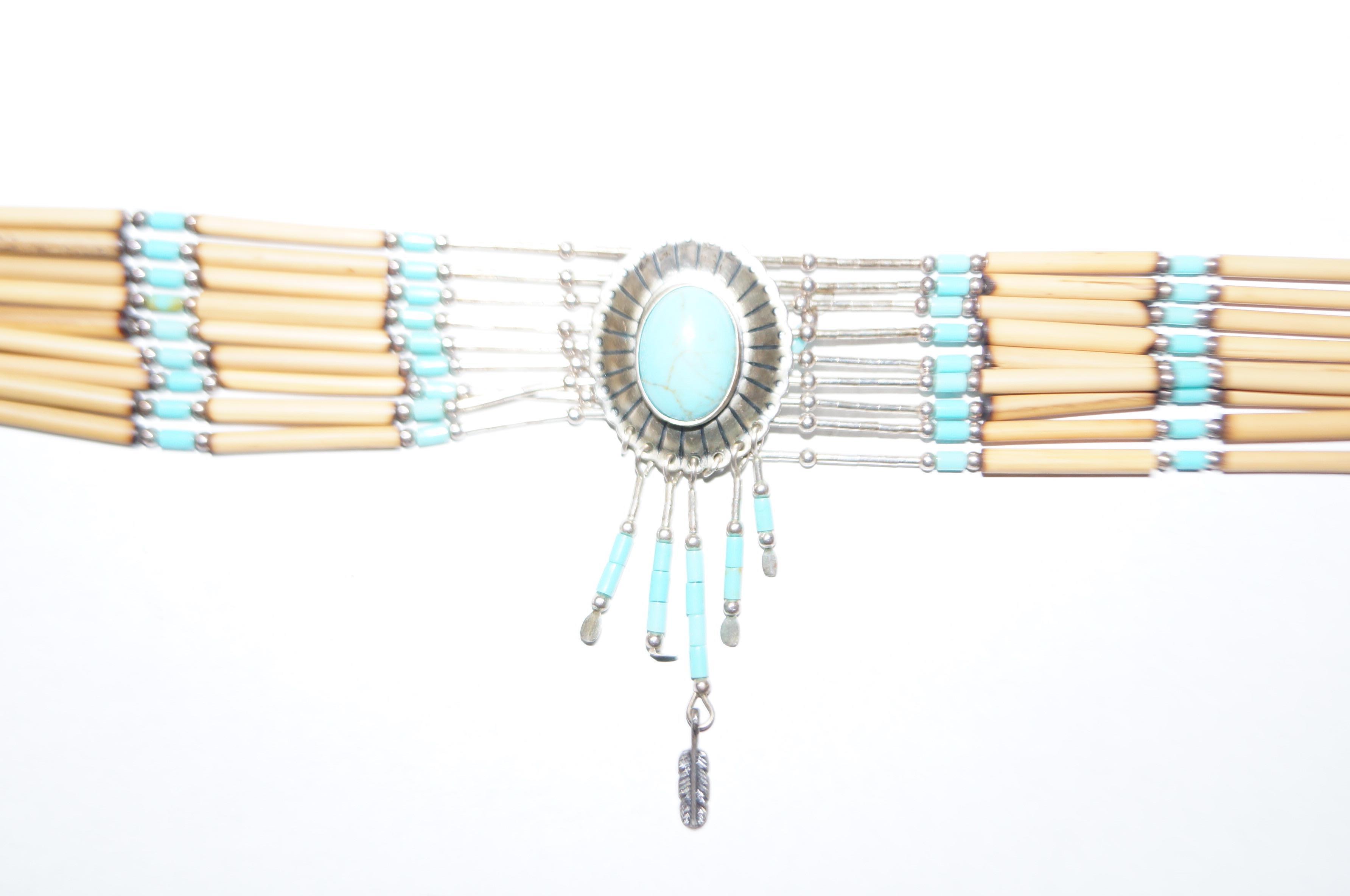 American Navajo Indian turquoise necklace