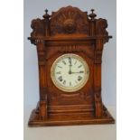 American oak cased mantel clock by Ansonia New Yor