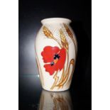 Moorcroft harvest poppy vase Height 13 cm