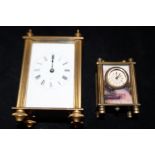 2 Miniature carriage clocks