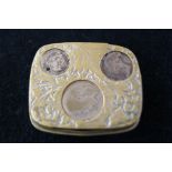 Early coin holder containing early coins