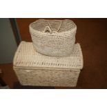 2x Seagrass baskets