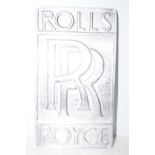 Rolls Royce metal wall plaque 29 x 17 cm