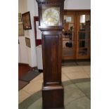 Oak cased German long cased clock (Working)