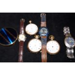 3 pocket watches for spares & repairs together wit