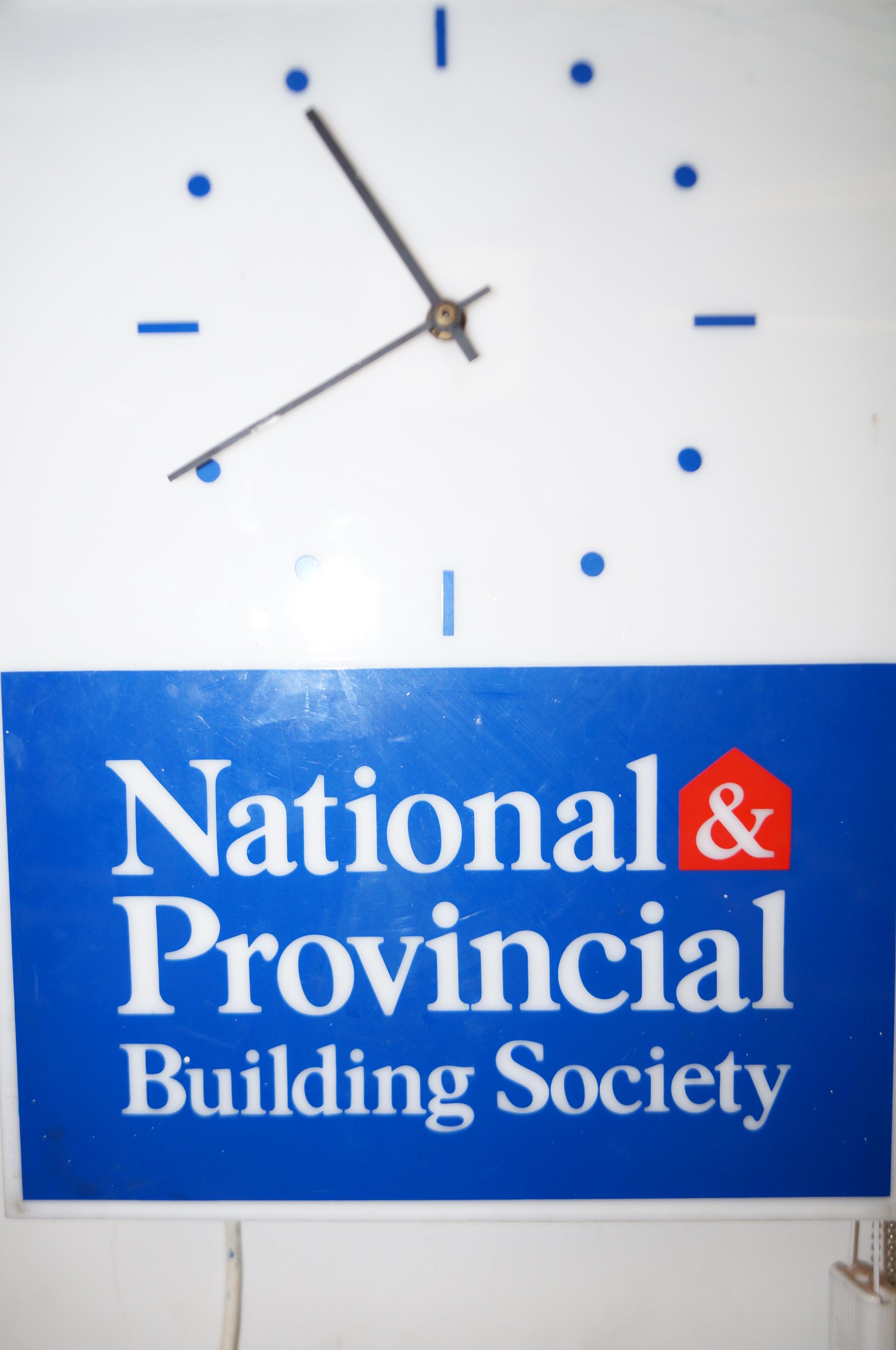 National provincial building society wall clock