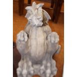 Stoneware figure of a dragon Height 46 cm