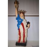 Large plastic figure the statue of liberty Height