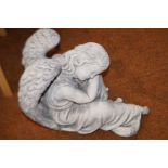 Stoneware figure of an angel Height 36 cm