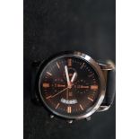 Shaarms quarts gents wristwatch with leather strap