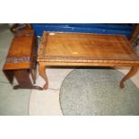 Coffee table & drop leaf side table