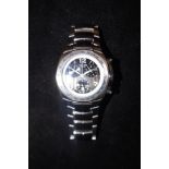 Gents Alpina chronograph wristwatch, quartz. Date