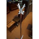 Retro chrome coat stand