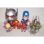 Group of 10 marvel figures Tallest 16 cm