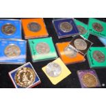 17 Commemorative coins to include 2 five pound coi