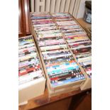 5 Large boxes of DVD's