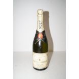 Bottle of Moet champagne 1975 dry imperial 75cl