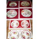4 Royal Albert cabinet plates together with royal