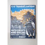 Cast iron sign -Reanult/Michelin man 33 x 25 cm