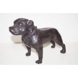 Bronze bulldog Height 20 cm Length 30 cm approx 5k