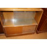 Small glazed oak cabinet