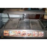 Roller grill counter top heated display Height 62