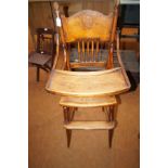 Early 20th century child high chair