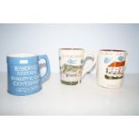 3 Torquay ware mugs & 1 other