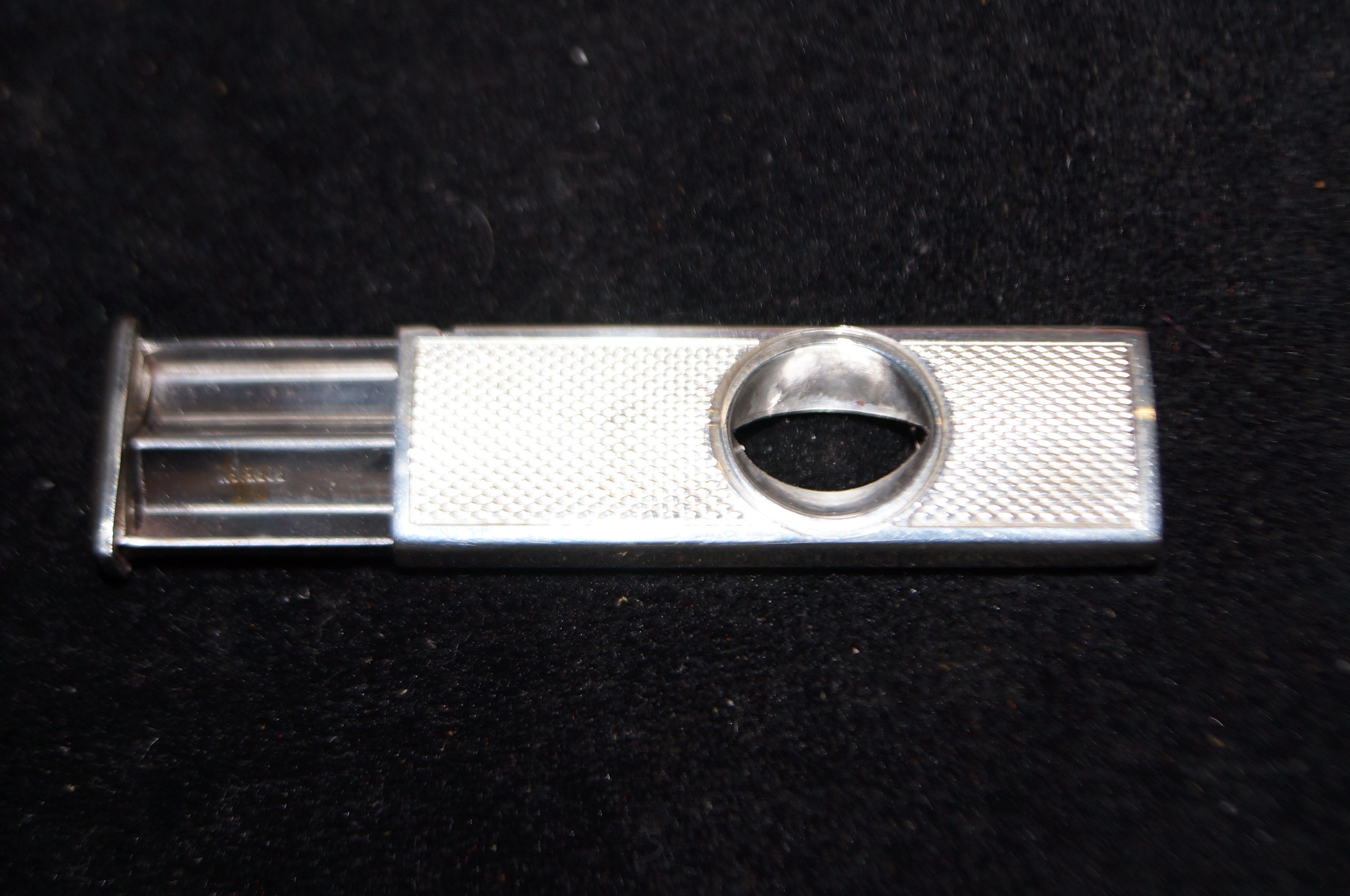 Solid Silver Fully Hallmarked Cigar Cutter