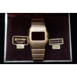 Gents Benrus Retro Red Face Digital Wristwatch