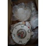 Box of Ainsley, Royal doulton & others