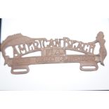 Cast Iron American Beach Sign 28cm (see photos)