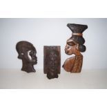 3 African wooden carvings